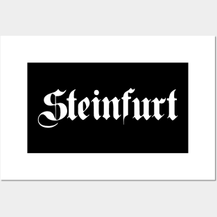 Steinfurt written with gothic font Posters and Art